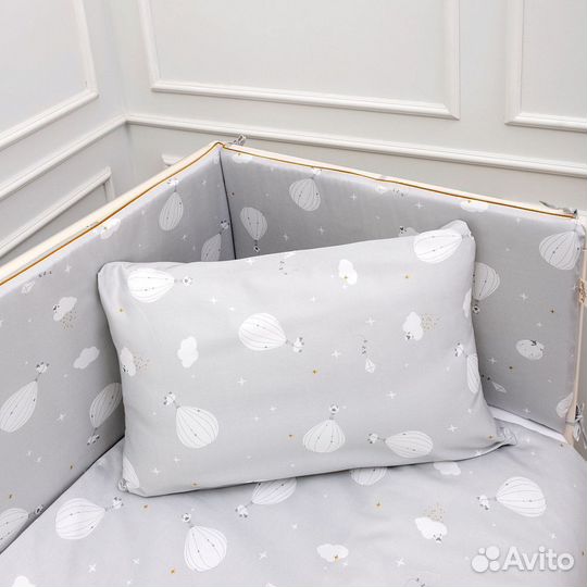 Комплект в кроватку Lappetti «Сказочный полет» 6 предметов для прямоугольной кровати