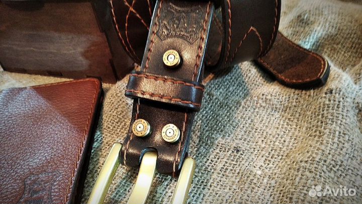 Ремень+ корочки для паспорта. Готовый подарок