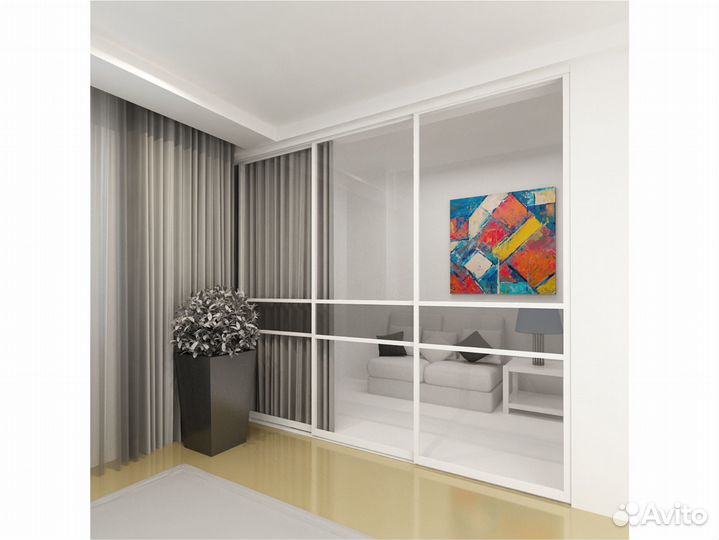 Раздвижная перегородка для зонирования