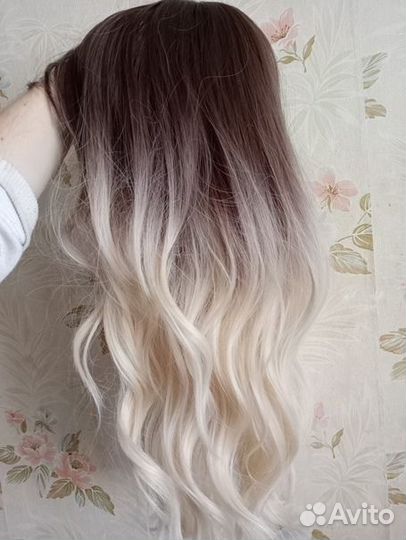 Парик яркий омбре