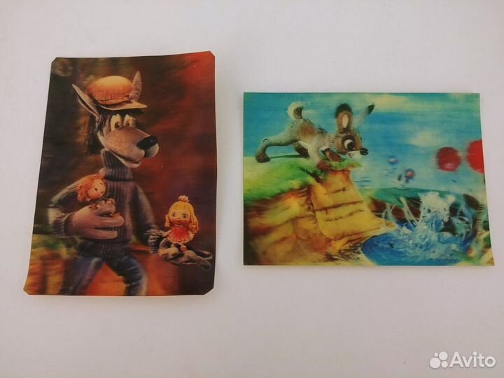 Открытки СССР стерео 3Д Объемные