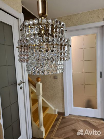 Люстра хрустальная чехия бу