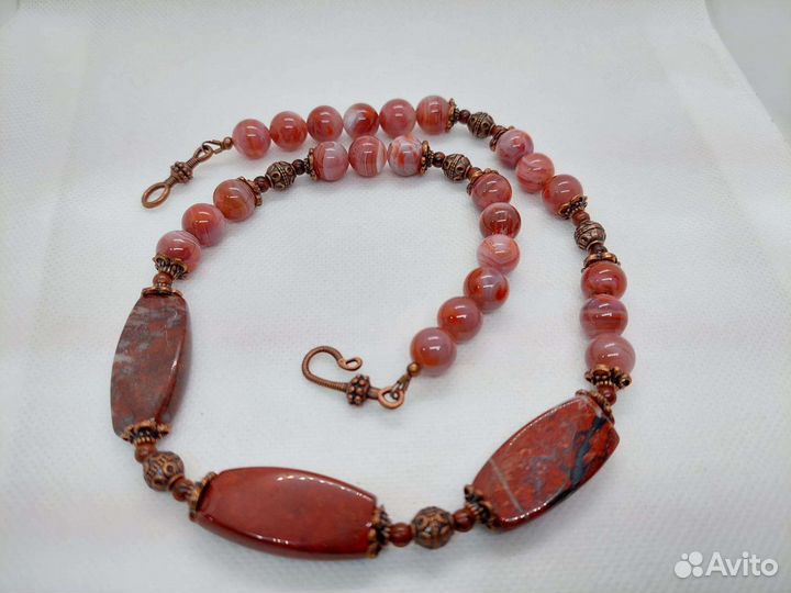 Колье Яшма, Агат