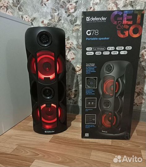 Новая блютуз колонка Defender G78