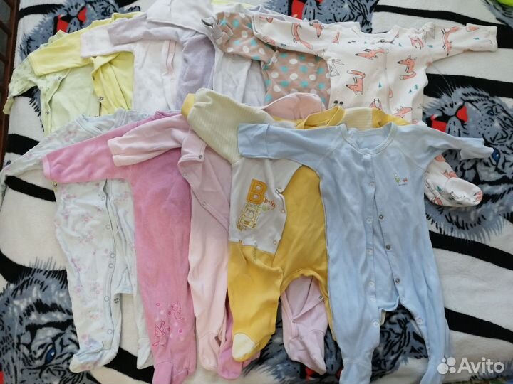 Детские вещи от 0 до 6 месяцев пакетом