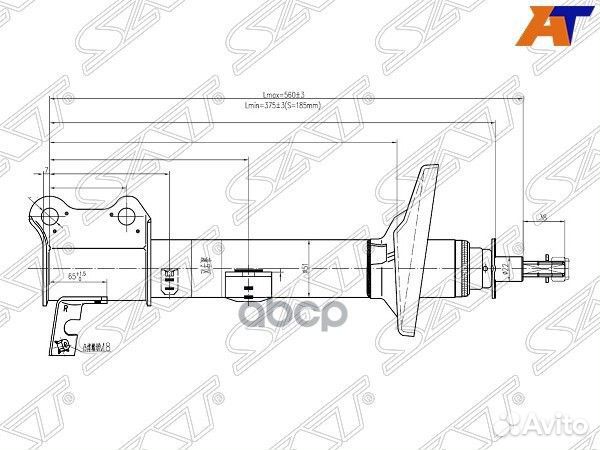 Стойка задняя ST-48540-29275 Sat