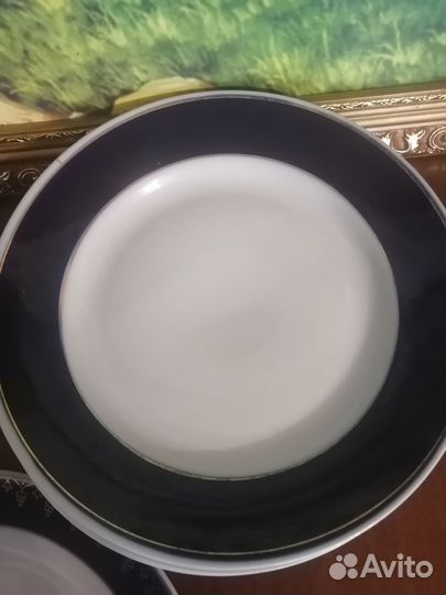 Тарелки кобальт СССР