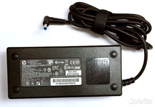 Зарядка для ноутбука HP 19,5V 6,15A (120W) 4,5x3мм