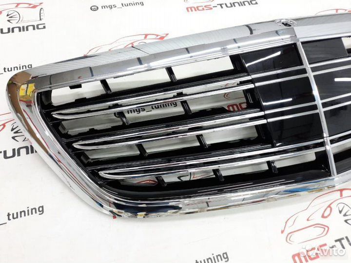 Решетка радиатора Mercedes S-class w222 S65 хром