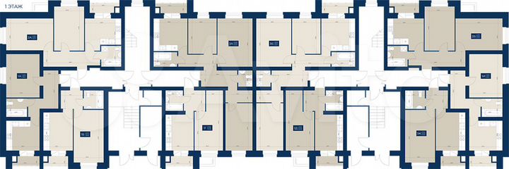 2-к. квартира, 51,7 м², 1/5 эт.