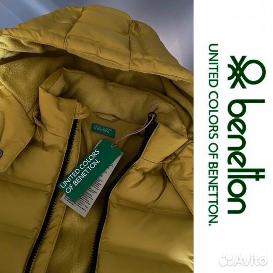 Пуховик Benetton. Italy. Оригинал. Новая. unisex