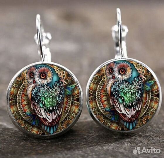 Новые серьги сова