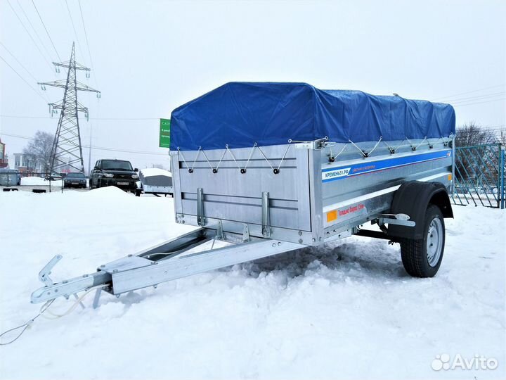 Прицеп 2,25х1,3х0,5 Кремень тент300