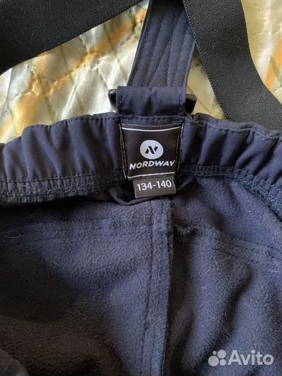 Брюки лыжные для девочки 134-140