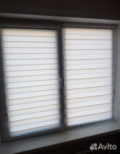 Рулонные шторы на окна зебра