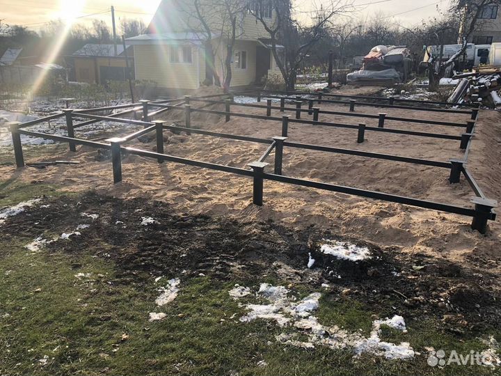 Бригада, винтовые сваи, монтаж свай для фундамента