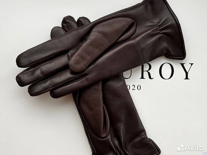 Женские перчатки классические кожаные