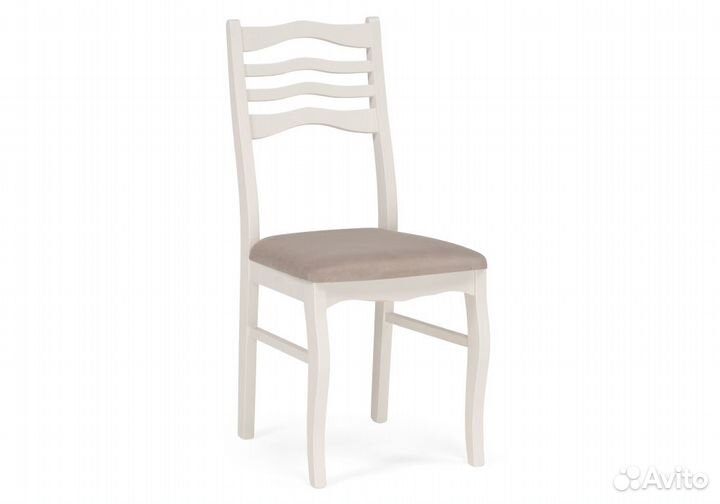 Деревянный стул Амадиу бежевый / слоновая кость