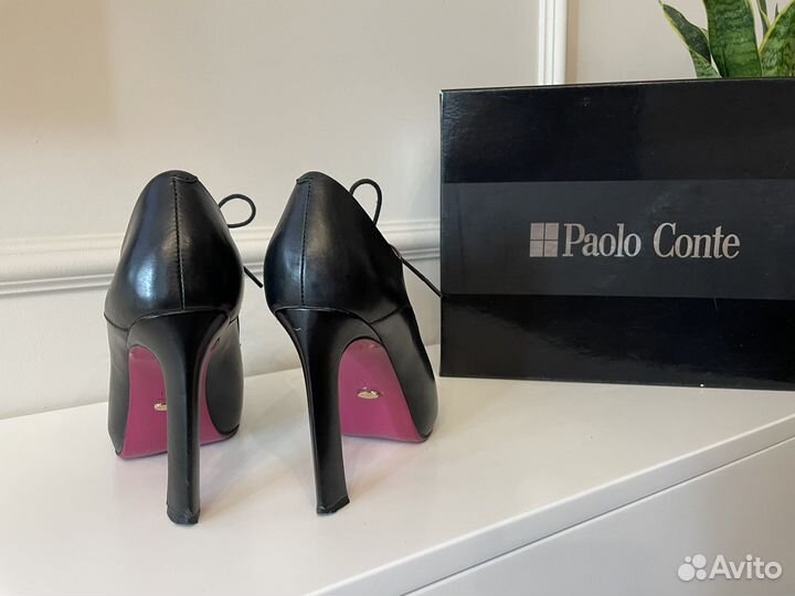 Ботильоны кожаные