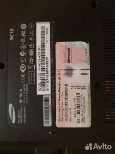 Ноутбук Samsung NC10