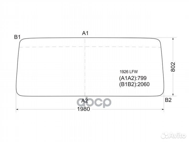 Стекло лобовое Beifang benchi Nord benz ND3250FJ