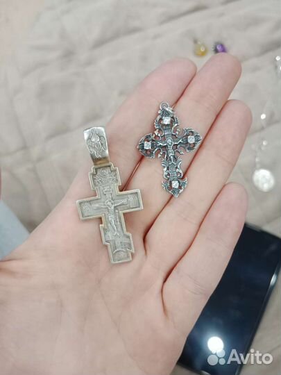 Крестик серебро