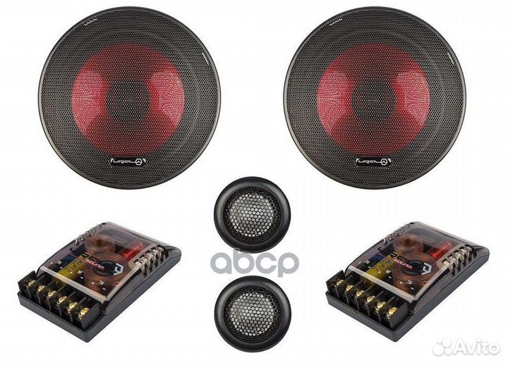 Колонки ural, 16,5 см, 2х полосные, компонентные