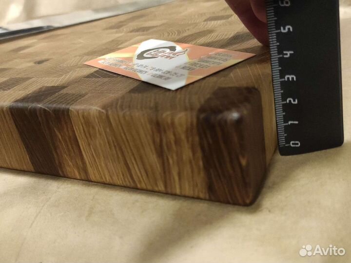 Разделочная доска торцевая- дуб