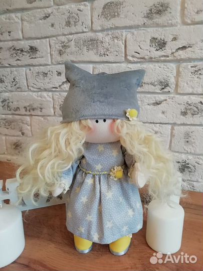 Интерьерная кукла ручной работы тильда