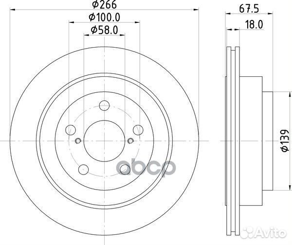 Диск тормозной зад ND7002 nisshinbo