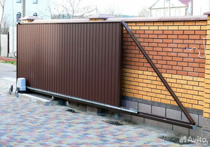 Откатные ворота под ключ