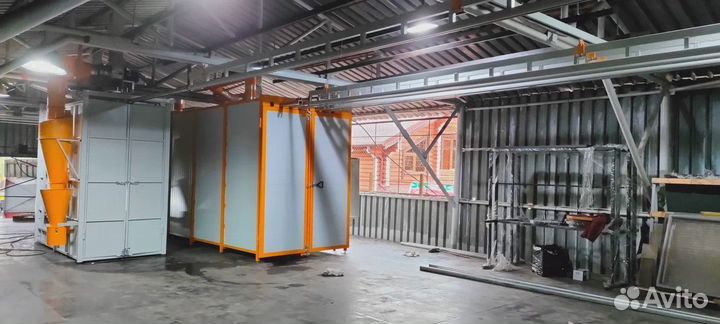 Линия порошковой покраски