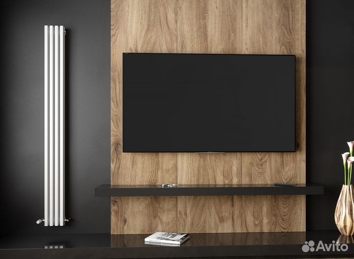 Вертикальный радиатор отопления 4 секции в наличии