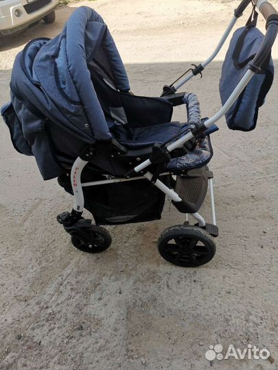 Коляска-трансформер Babyton Pillo OX Dark Blue