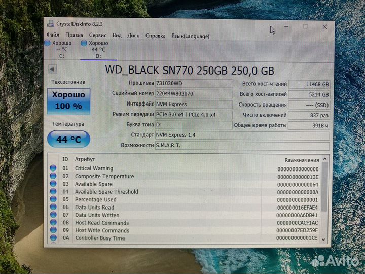 Ssd m2 250gb WD Black