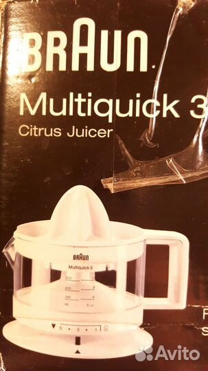 Цитрус-пресс braun Multiquick 3 CJ3000