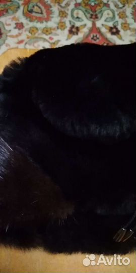 Шапка мутон и норка