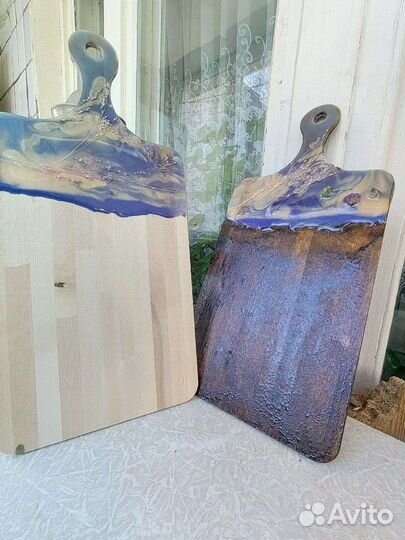 Доски с эпоксидной смолой