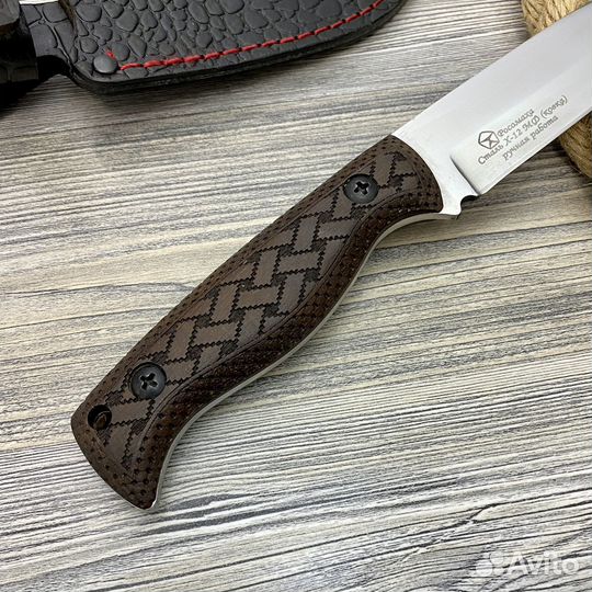 Нож охотничий из стали Х12мф