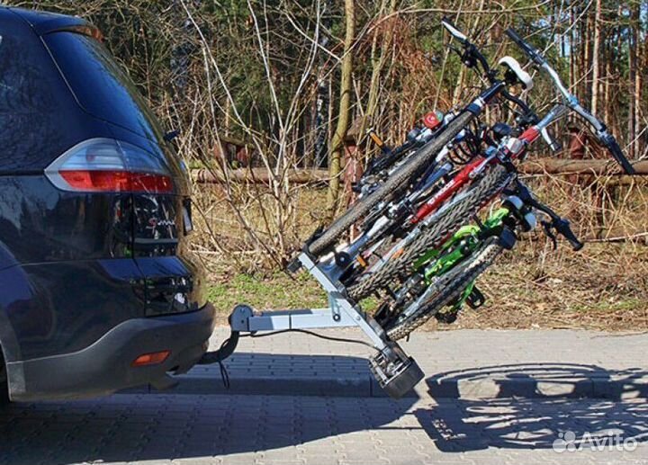 Велоплатформа на фаркоп giro-3 для 3х велосипедов