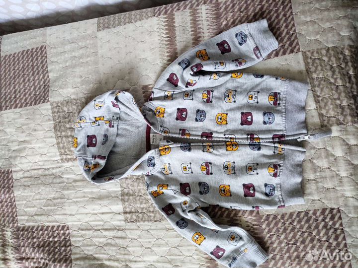 Кофта на молнии р. 80