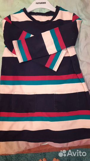 Утепленное платье для девочки 2-4 года