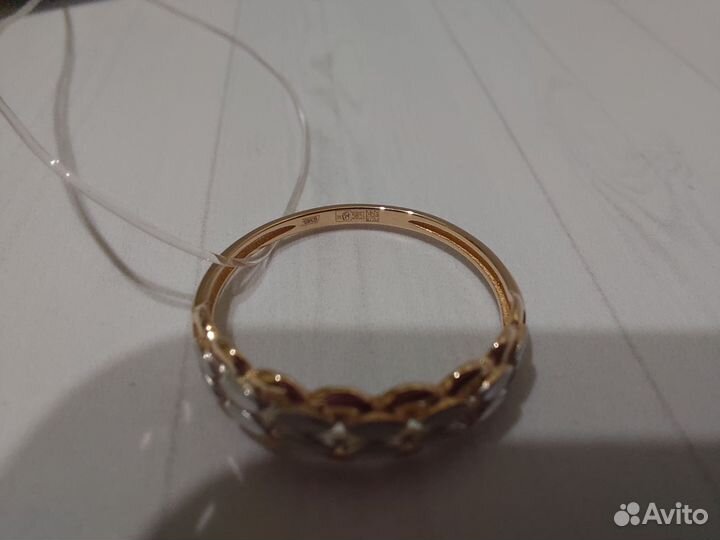 Золотое кольцо 16,5 размер Новое