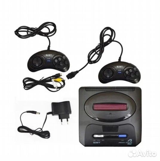 Sega Mega Drive 2 (16 Bit) приставка игровая Сега