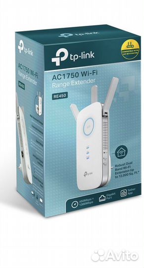 Wi-Fi усилитель сигнала (репитер) тр-link RE450