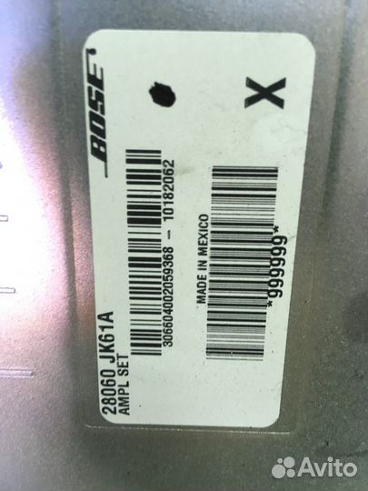 Усилитель звука bose Infiniti G25, G35, G37