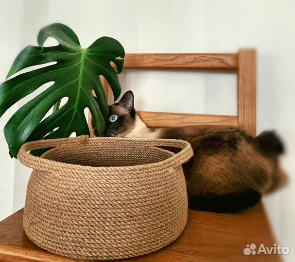 Корзина из джута