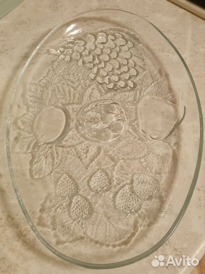 Блюдо сервировочное стекло