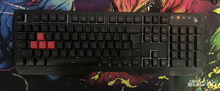 Клавиатура A4Tech bloody + мышка