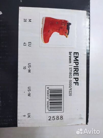 Новые ботинки для сноуборда Deeluxe Empire PF